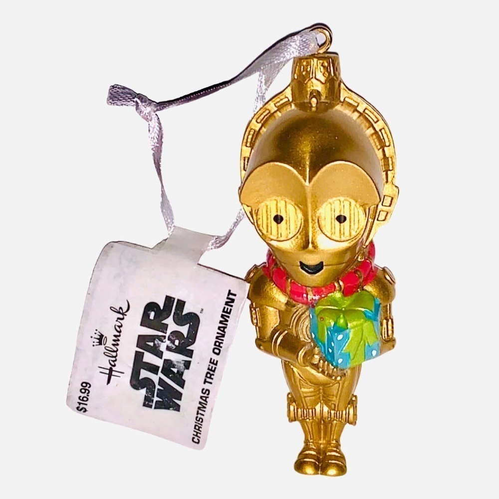 Star Wars C-3РО Ornament Holding a Gift Hallmark